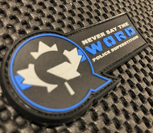 Load image into Gallery viewer, “Q-Word” PVC Patch (1.5” x 3.5”)