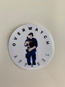 Overwatch Apparel: High Quality Decal 2x2”